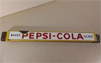 Original French Pepsi-Cola Porcelain Door Push