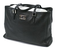 FENDI BLACK LEATHER HANDBAG