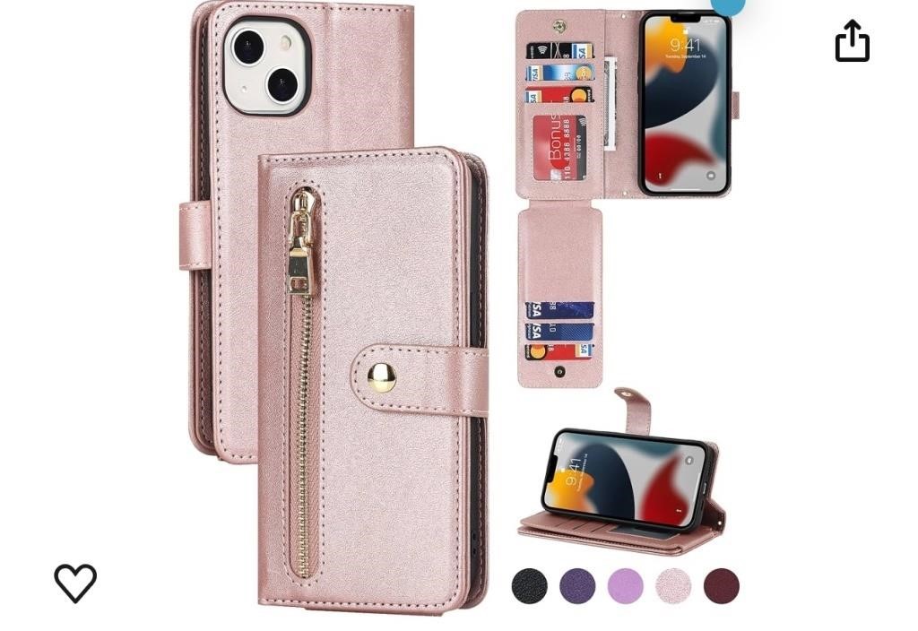 New, iPhone 13 Wallet Case, [9 Card Slots] RFID