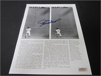 Willie Mays Signed Page Heritage COA