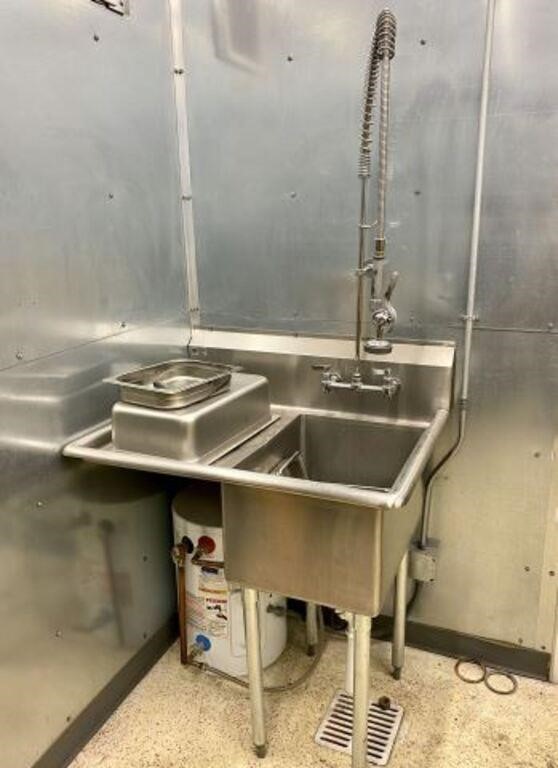 3ft x 2ft Stainless Steel Shop Sink & Water Heater