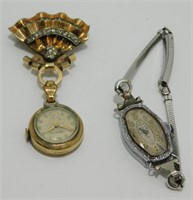 2 Antique Watches - Kingston, Fountain Swiss,