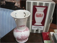 2 Johnson Brothers Obc Vases In Pink