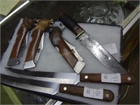 6 Knives Inc Case & Remington & Animal Head