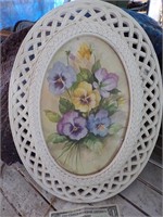 Framed Pansy picture