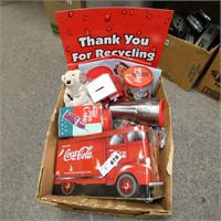 Assorted Coke Items - Tins, Blanket, Mug