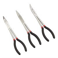 Amazon Basics 3-Piece Long Reach Pliers Set,