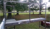 4-1/2' Raised Steel Platform w/ Hand Rails-