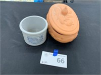 Misc. Terracotta Pieces, Crock- Lot of Two (2)