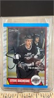 Signed 1988-89 O-Pee-Chee Steve Duschesne Card.