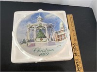 1989 Smuckers Christmas Plate