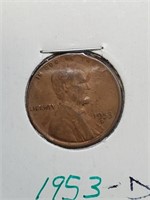 Higher Grade 1953-D Wheat Penny