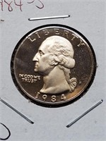 1984-S Clad Proof Washington Quarter