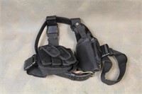 Leather Belt with Nylon Holster, Mag Holster and M