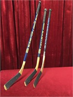 3 Junior Hockey Sticks