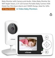 Baby Monitor with Camera and Audio