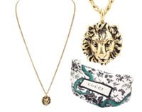 GUCCI Gold Fashion Lion Head Necklace