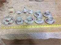 Lefton China serving pcs, Chineese cups and