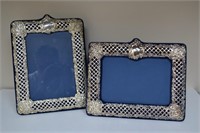 Lot of 2 Sterling Silver Picture Frames