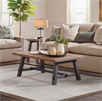 Adam 48" L Solid Wood Coffee Table