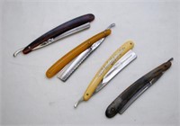 4 straight razors: Imperial Razor, Boker & CO., ER