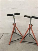 Two Adjustable Work Stands