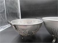 Two Aluminum Strainers