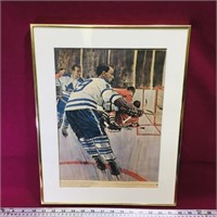 Framed Huntley Brown Hockey Art Print