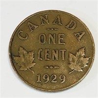 1929 Canada One Cent Coin