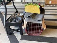 Dog Crate, Food Bowl, Mat & Costume