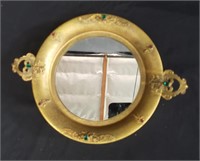 Brass vanity mirror tray