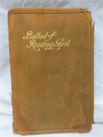 RARE 1895 LEATHER 1ST EDITION - BALLAD OF READING