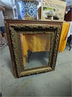 Antique Guided Frame w/Glass 30 x 26