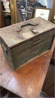 Old Metal Box with Contents