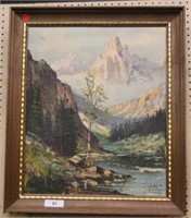 Mountain Stream Painting