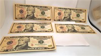 5 - 2017A Consecutive Numbvers Ten Dollar Notes