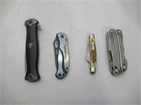 4 pocket knives