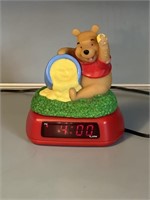 Winnie The Pooh Alarm Clock w/Light
