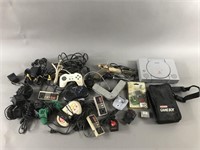 Mixed Video Game Lot w/ PS1 Controllers Mem Cards