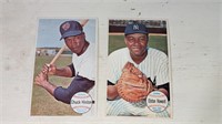 2 1964 Topps Giant Baseball Cards #20 & 21