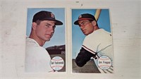 2 1964 Topps Giant Baseball Cards #18 & 48