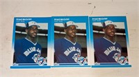 3 1987 Fred McGriff Toronto Rookie Cards