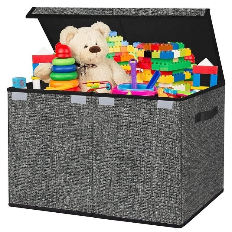 WF6074  Homyfort Toy Box Chest Organizer 30" - Bla