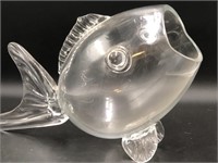 Large Glass Fish Shaped Dish