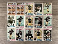Assorted 1980's Topps Steelers Cards