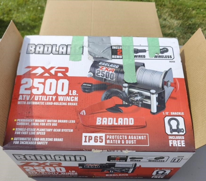 Badland 2500 Lb ATV Winch - Brand New