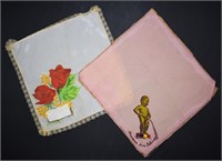 Antique Brussels Souvenir Handkerchiefs