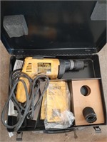 Dewalt corded power drill in case