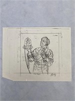 TSR AD&D “HUMAN” Signed Sketch Print