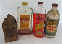 Vintage Bottles Includes Furniture Polish, Etc.